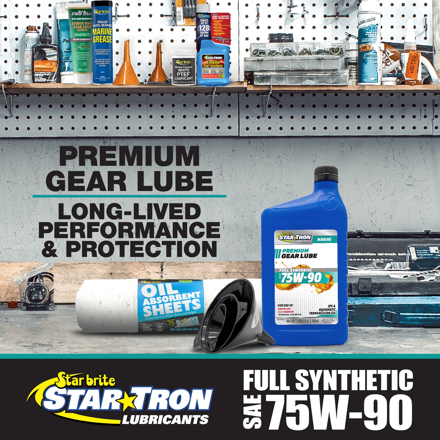 Star Tron Lubricants 75W-90 Full Synthetic Gear Lube
