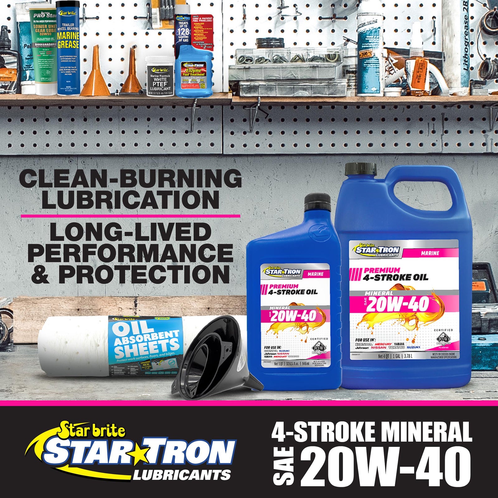 4-Stroke Marine Engine Oil 20W-40