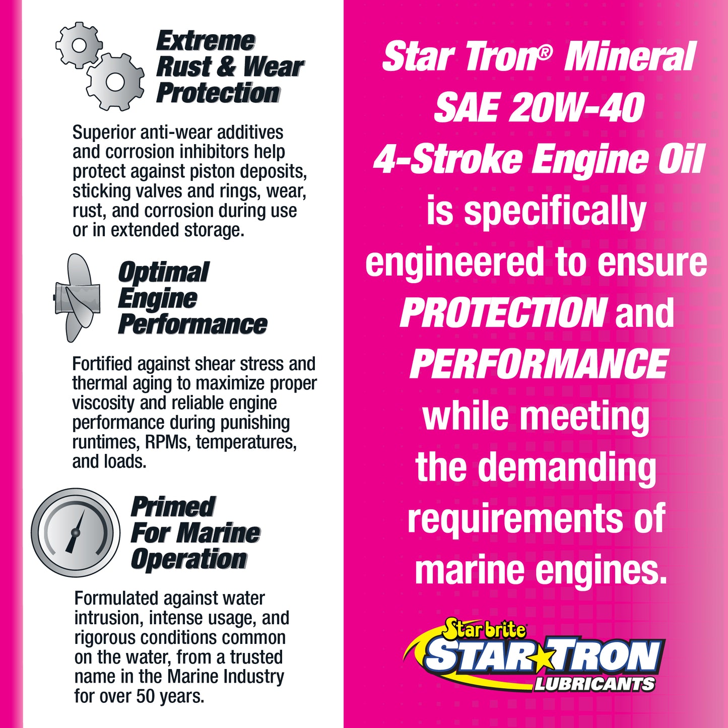Star Tron Lubricants 20W-40 Mineral 4-Stroke Oil
