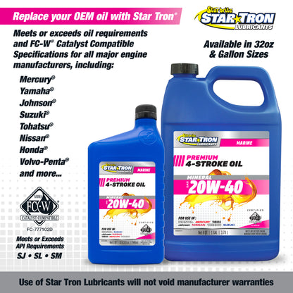 Star Tron Lubricants 20W-40 Mineral 4-Stroke Oil