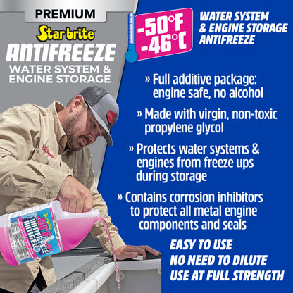 -50°F Premium Antifreeze for RV, Boat & Water System, Non-Toxic
