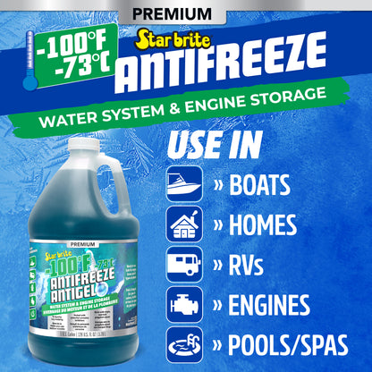 -100°F Antifreeze for RV, Boat & Water System, Non-Toxic PG