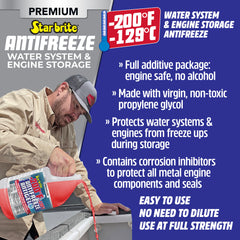 -200°F Antifreeze for RV, Boat, and Water Systems, Propylene Glycol Formula