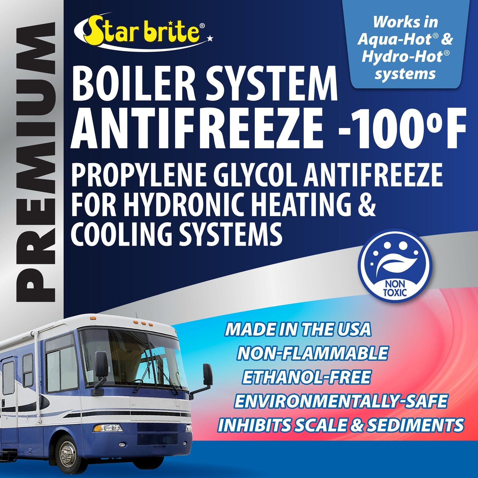 Premium -100°F Boiler System PG Antifreeze - Star brite Distributing, LLC