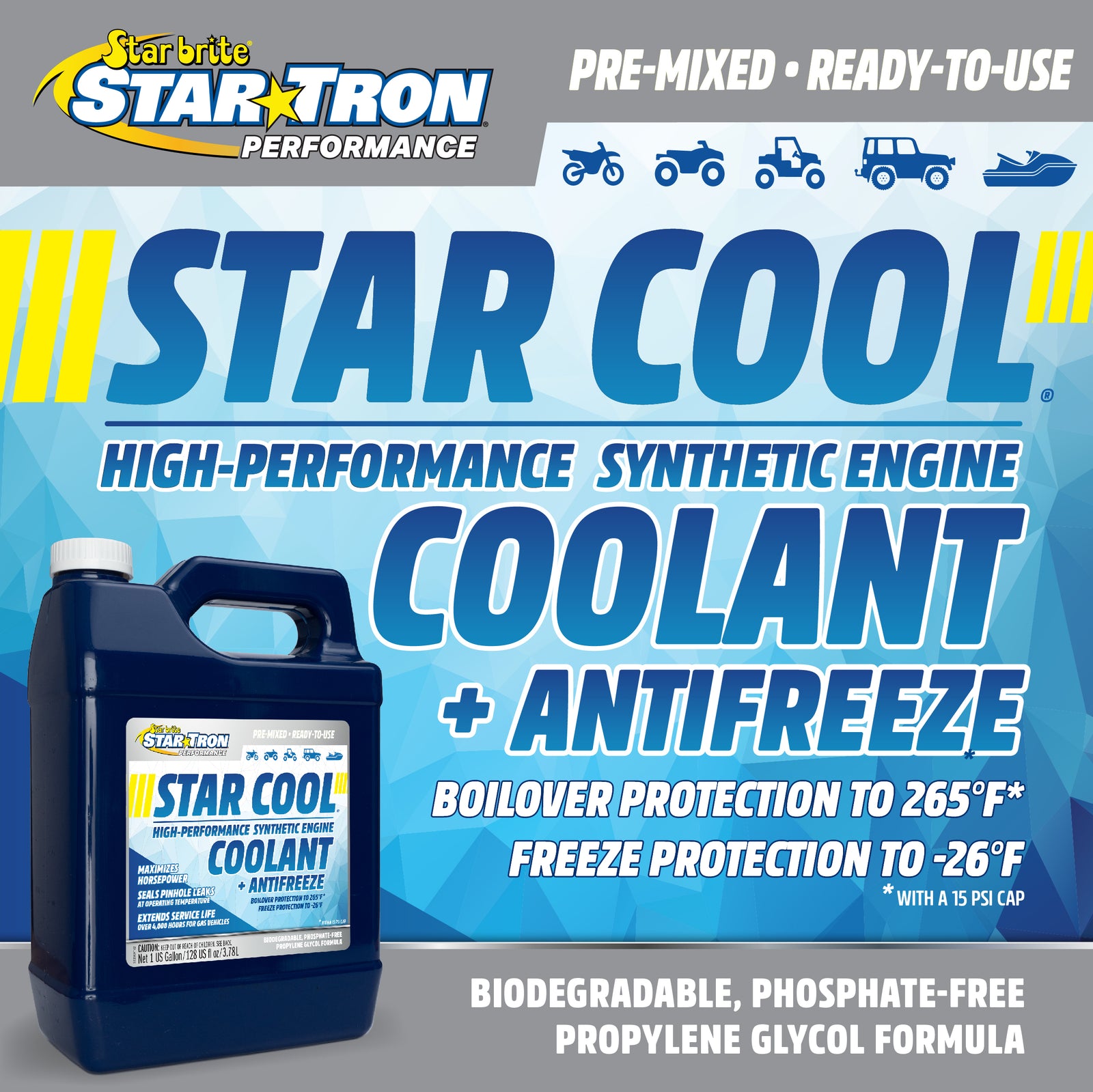 High Performance Synthetic PG Engine Coolant & Antifreeze