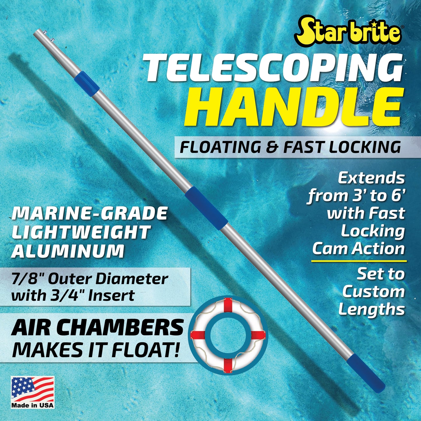 Extend-A-Brush Telescoping Handle 3'-6'