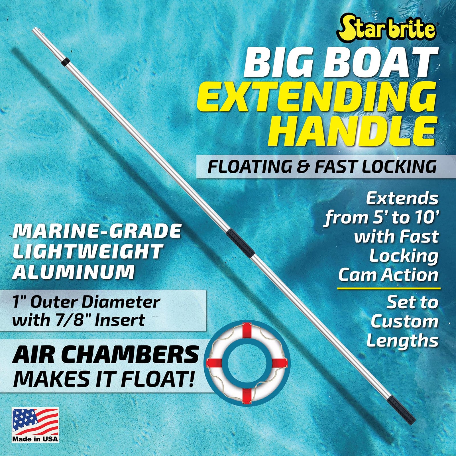 Extend-A-Brush Telescoping 5'-10' Big Boat Handle