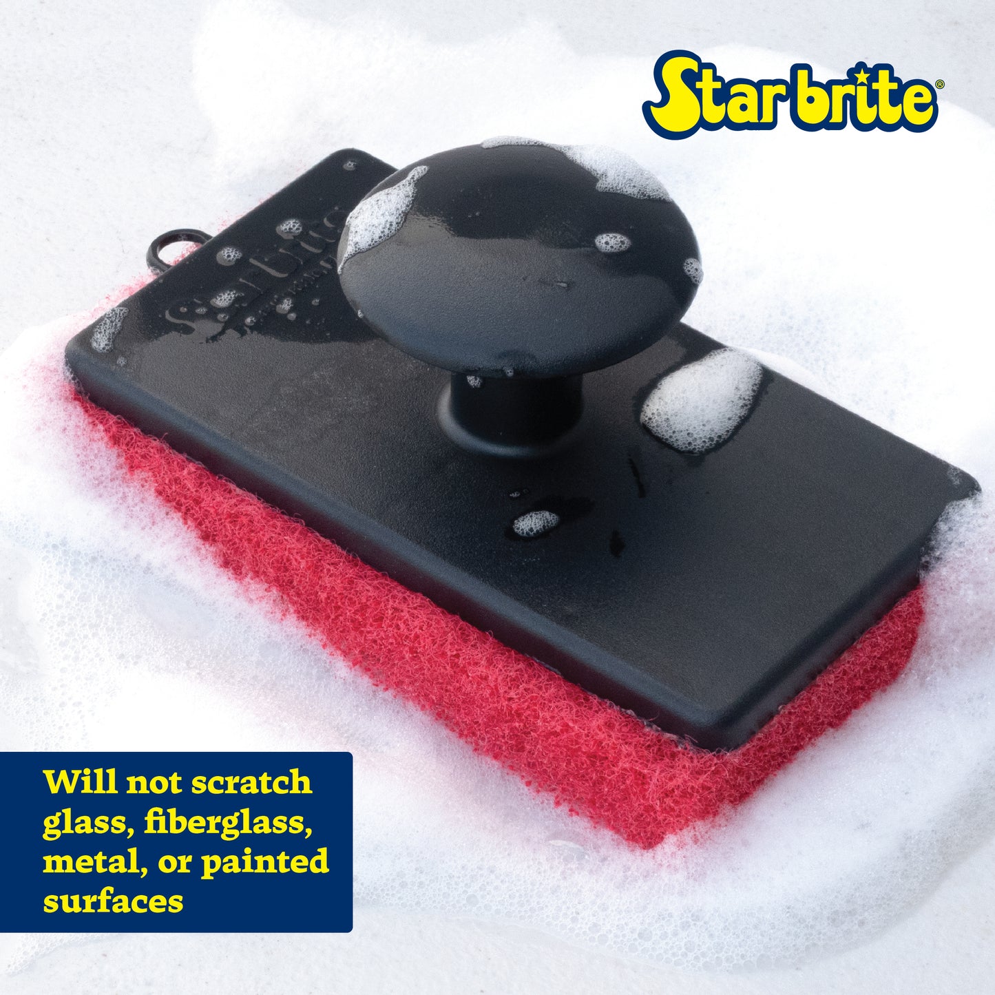 All-Purpose Medium (Red) Scrubber Pad - Ergonomic Handle