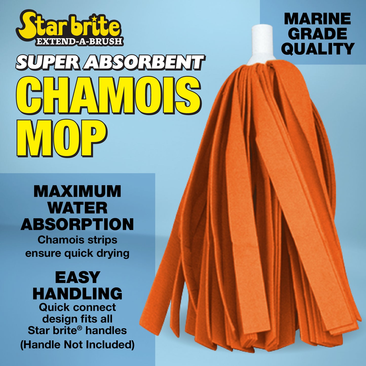 Super Absorbent Chamois Mop - Fits Extend-A-Brush Pcs