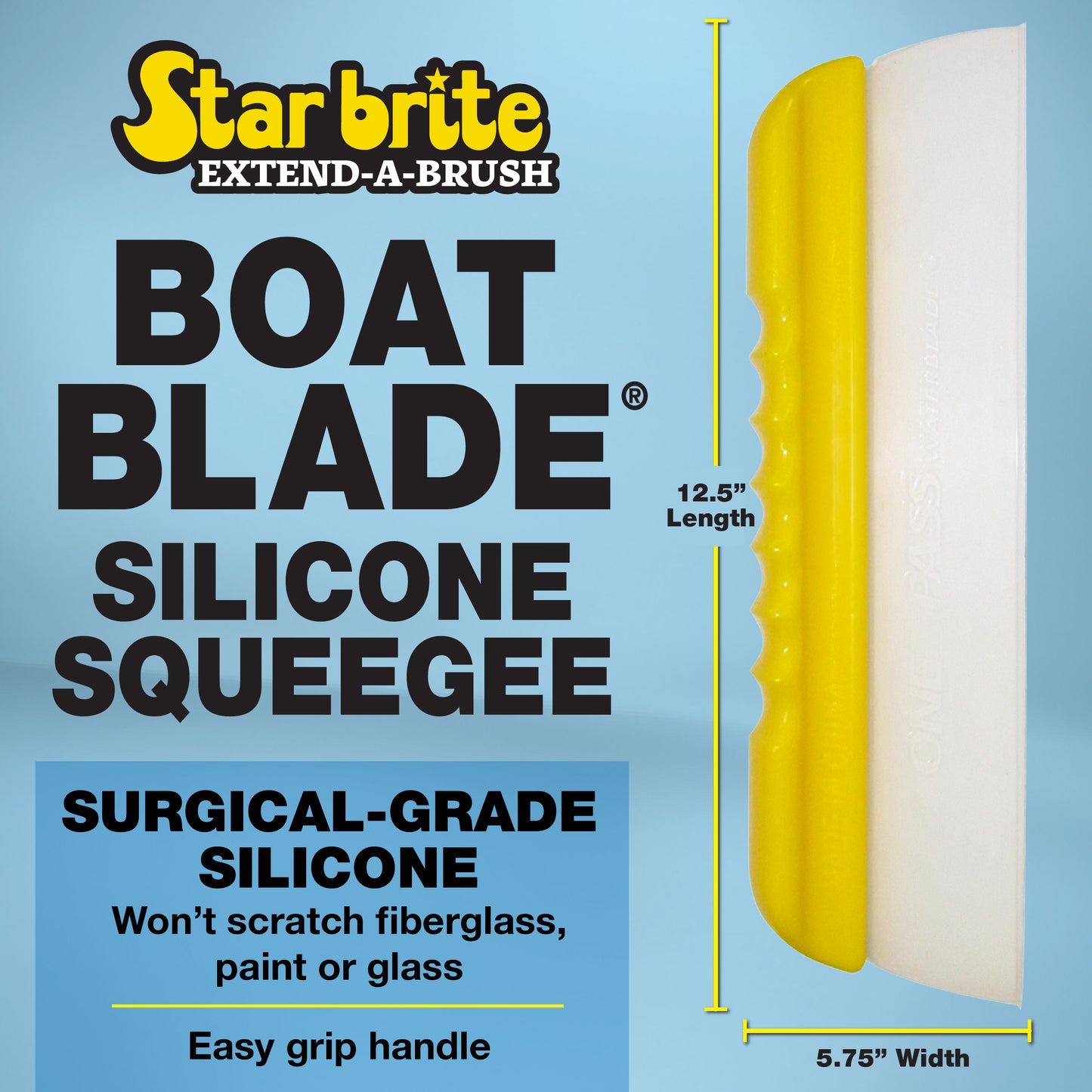 Water Squeegee - Silicone Blade, Scratch-Free, Ergonomic Handle