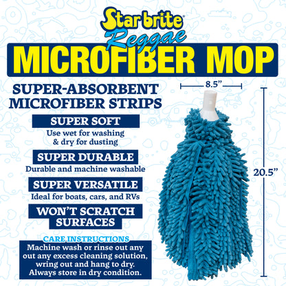 Microfiber Mop with Quick Connect – Fits Extend-A-Brush Handles