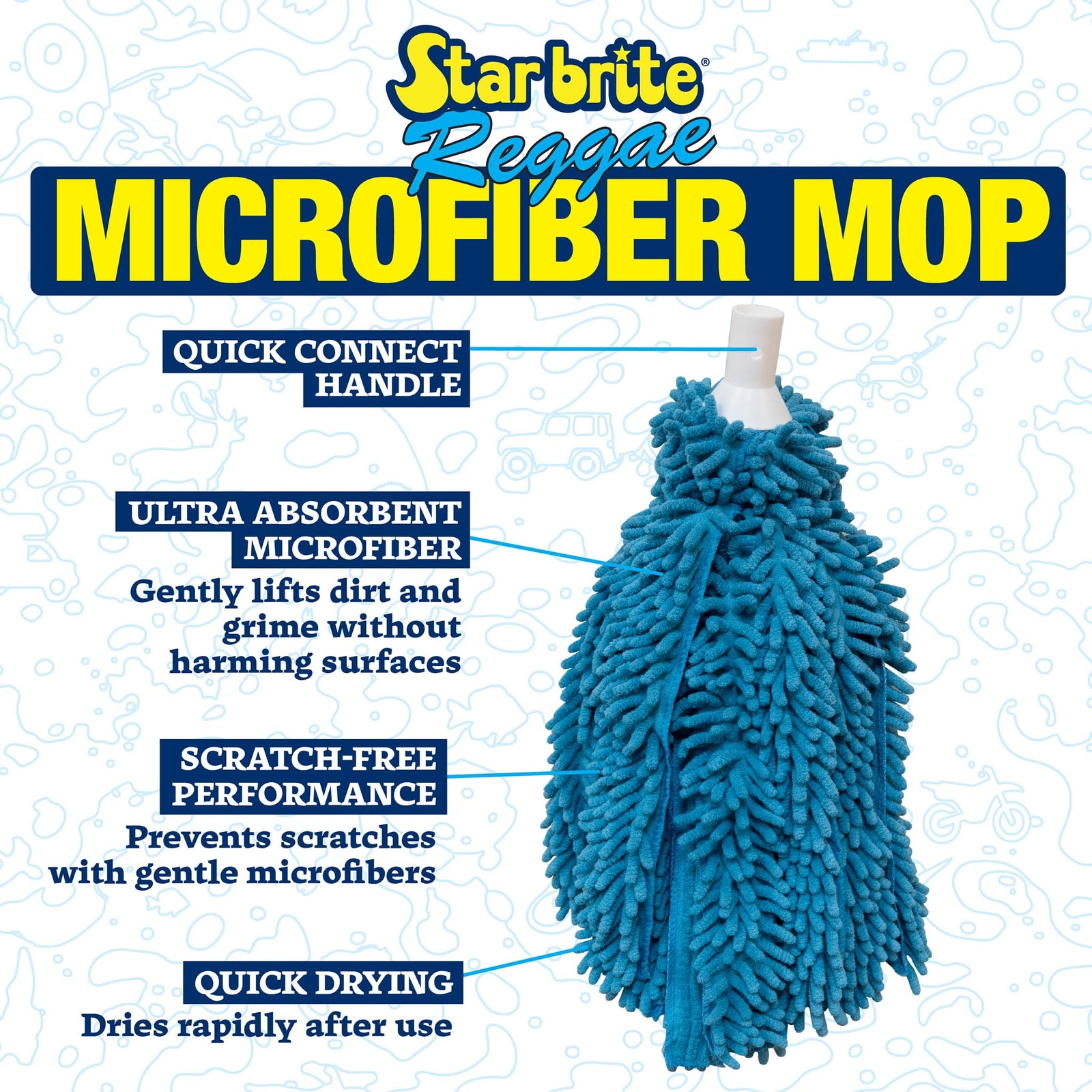 Microfiber Mop with Quick Connect