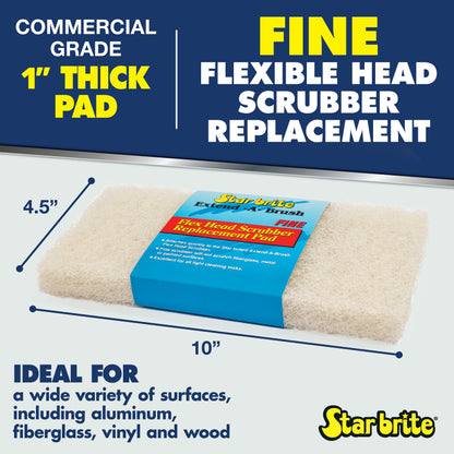 Large Scrub White Pad - Fine Texture