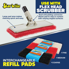 Large Scrub White Pad - Fine Texture