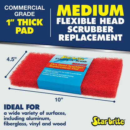 Large Scrub Red Pad - Medium Texture