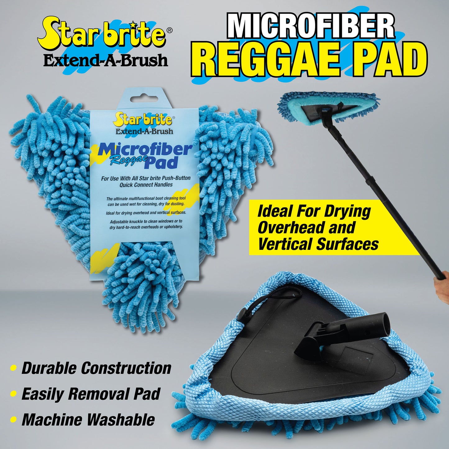 Reggae Wet/Dry Pad, Super Absorbent Microfiber for Cleaning