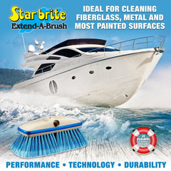 Deluxe Medium Wash 8" Brush Head with Bumper - Star brite Distributing, LLC