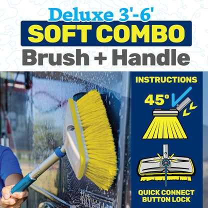 Deluxe Telescoping Brush Kit - Multi-Surface Cleaning
