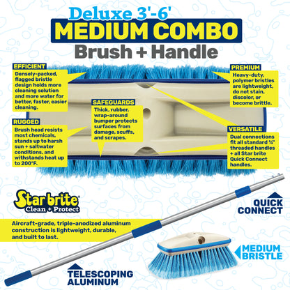 Deluxe Telescoping Brush Kit - Multi-Surface Cleaning