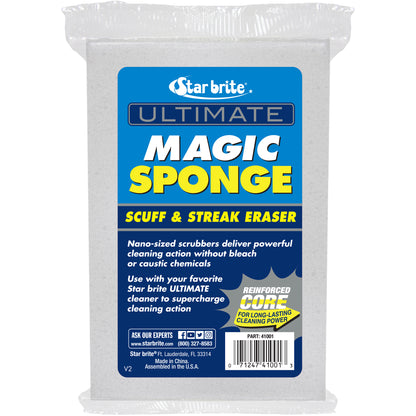 Ultimate Magic Sponge - Multipurpose Scuff & Stain Eraser - Star brite Distributing, LLC