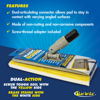 Magic Sponge + Scrub XTEND with Flex Head for Pool, RV, Boat