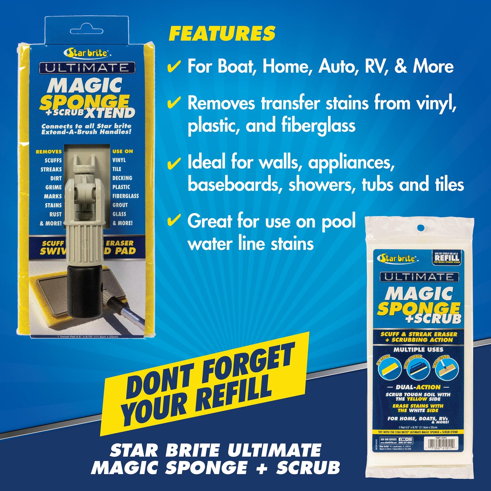 Ultimate Magic Sponge + Scrub Xtend