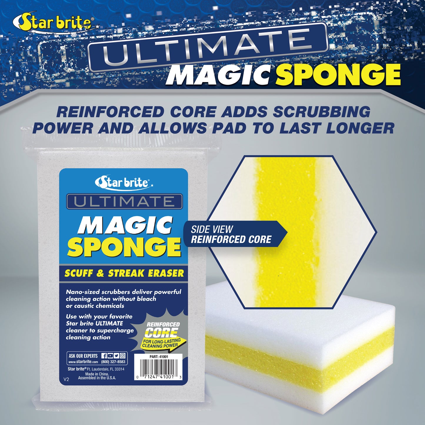 Ultimate Magic Sponge - Multipurpose Scuff & Stain Eraser
