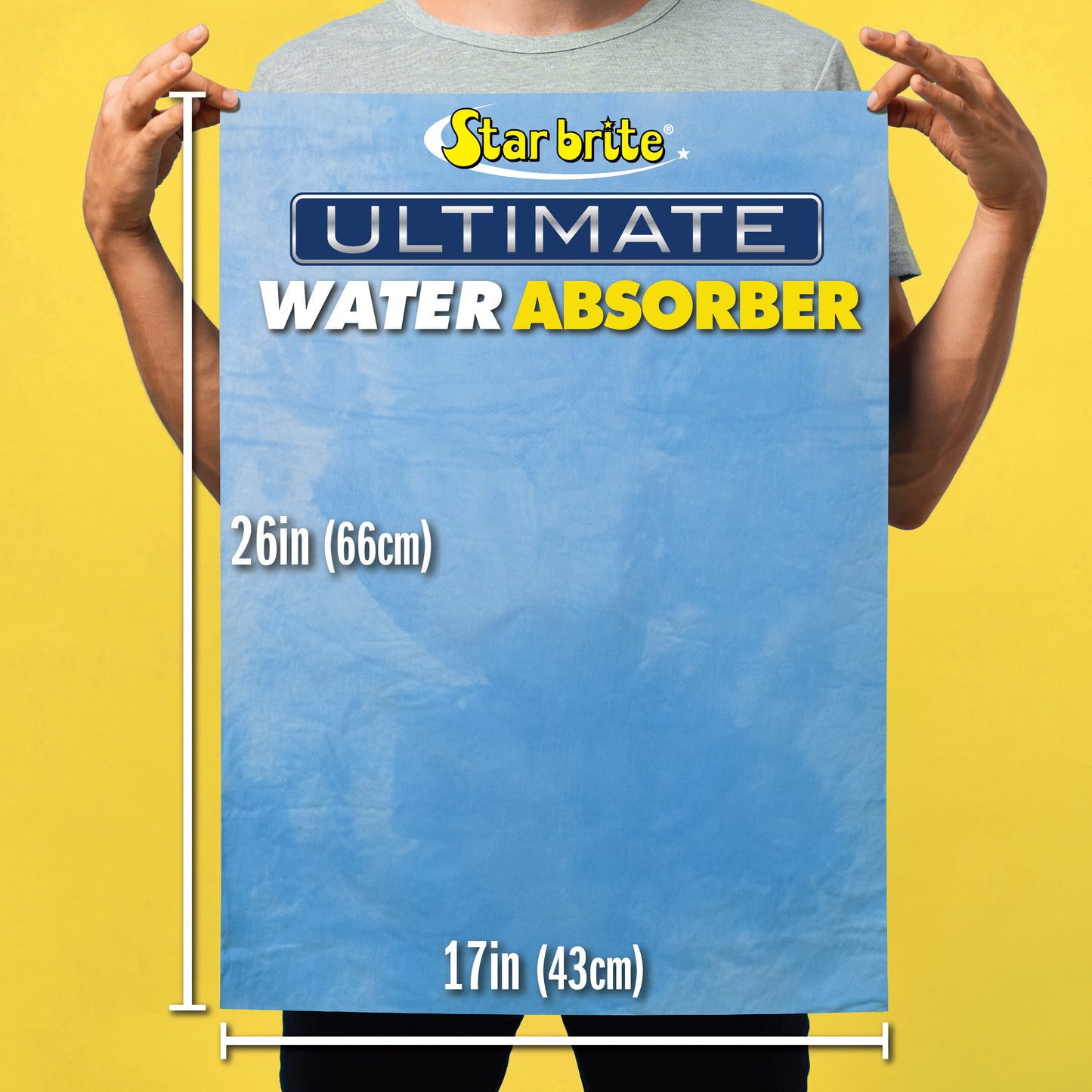 Ultimate Water Absorber - Large Performance Drying Towel - Blue