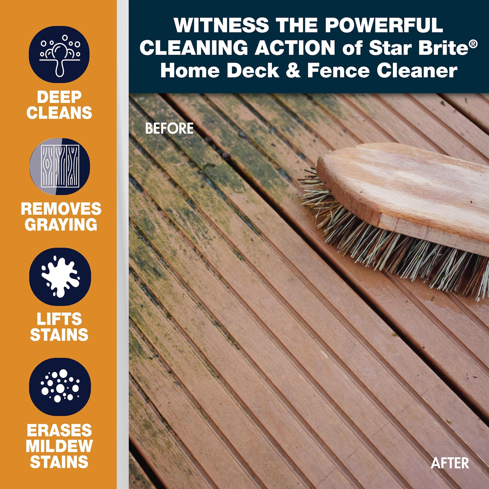 Deck & Fence Cleaner – Oxygenated Powdered Bleach
