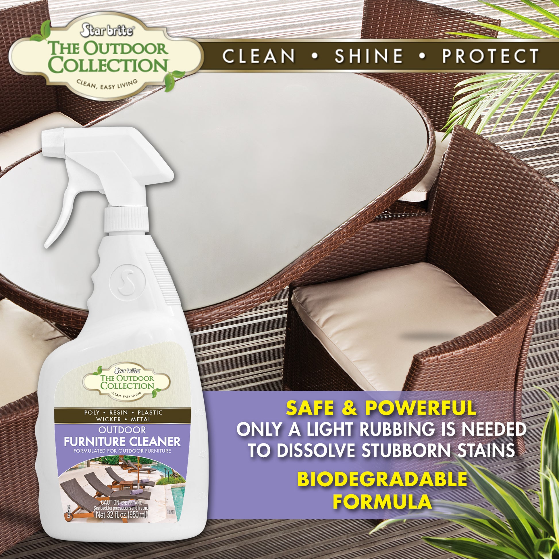 Outdoor Collection Furniture Spray - All - Surface Cleaner - Star brite Distributing, LLC