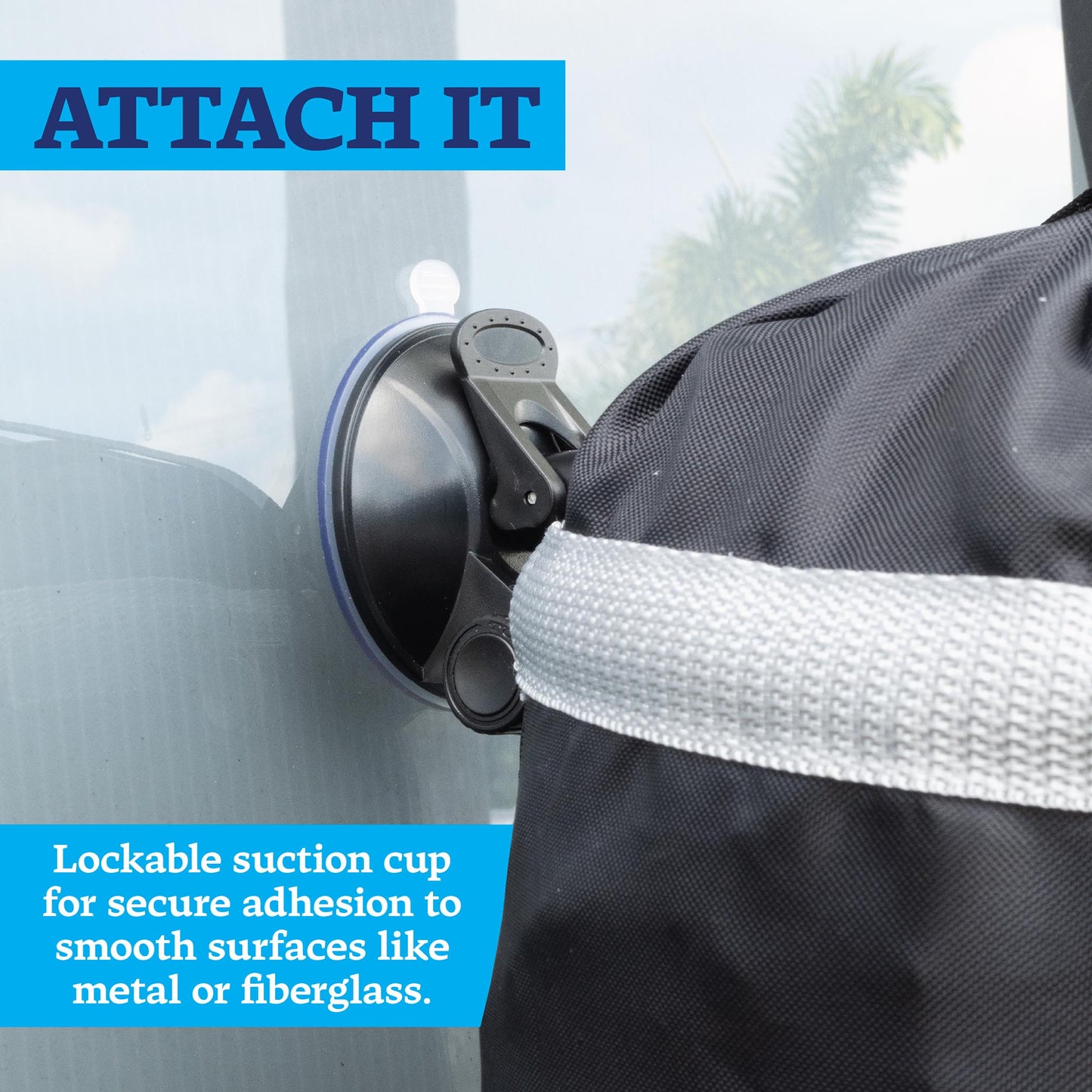Mesh Trash Bag with Locking Suction Cup & Litter Guard Cinch Tie - Star brite Distributing, LLC
