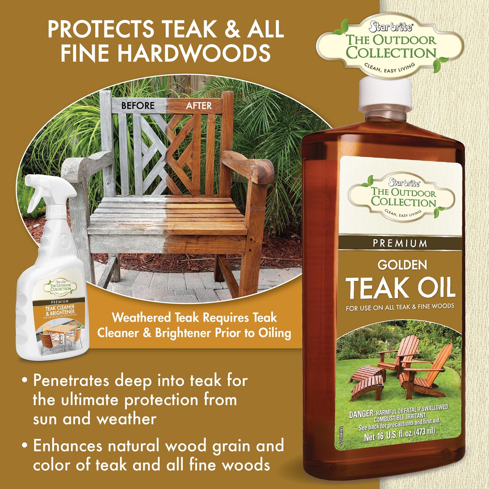Premium Golden Teak Oil