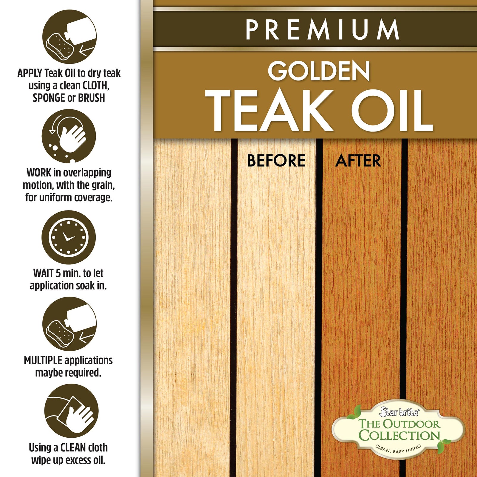 Premium Golden Teak Oil