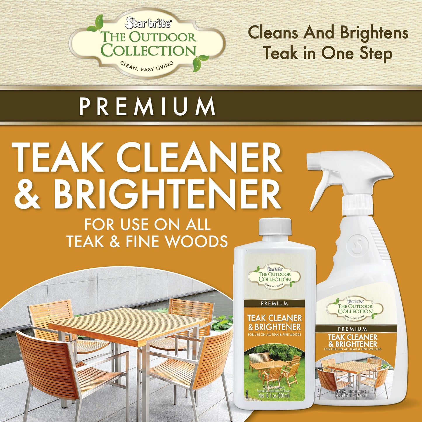 The Outdoor Collection Teak Cleaner & Brightener - Star brite Distributing, LLC
