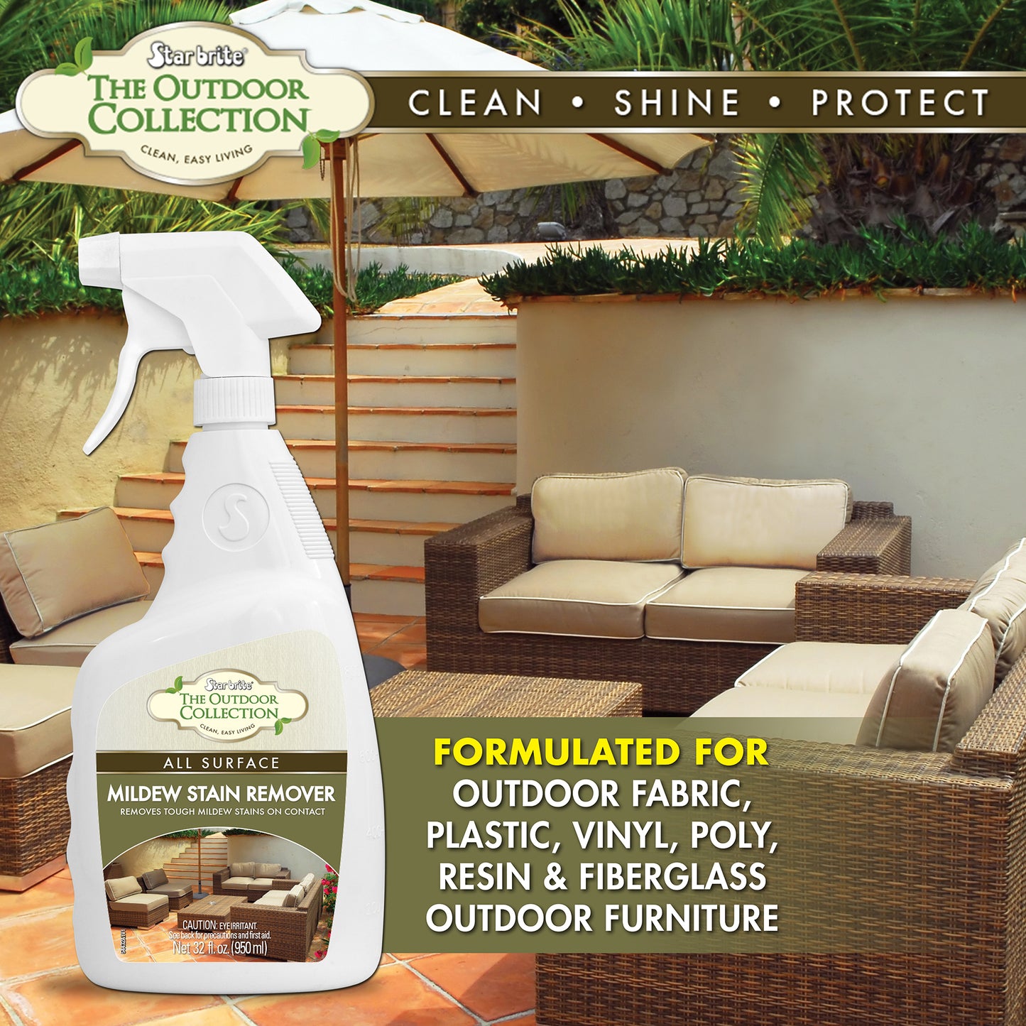 Outdoor Collection Mildew Stain Remover