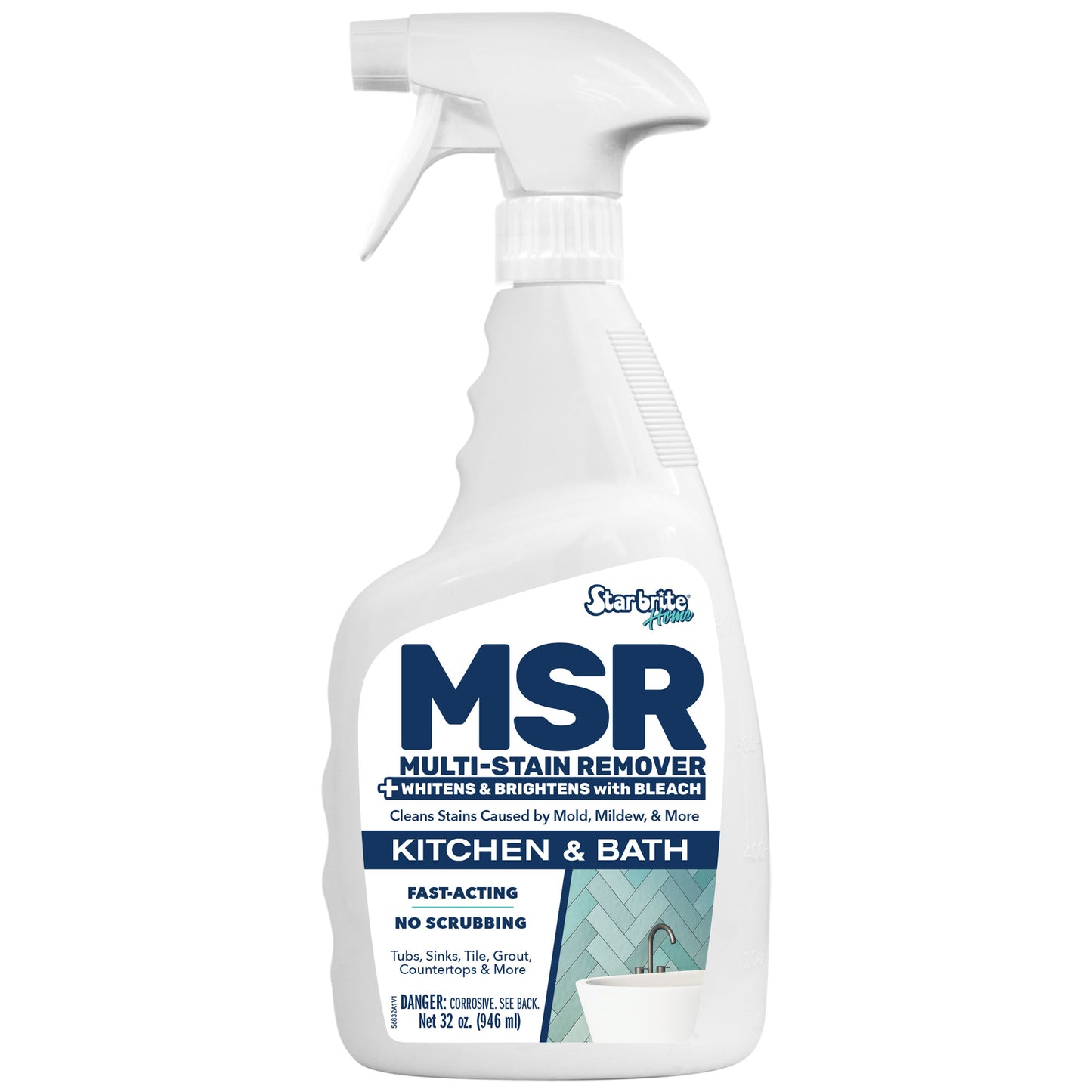 Star brite Home MSR Multi-Stain Remover with Bleach for Kitchen & Bath