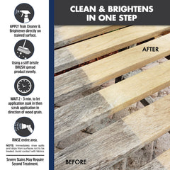 Teak Cleaner & Brightener - Step 1 - Star brite Distributing, LLC