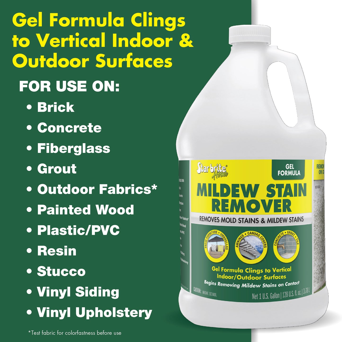 Mildew Stain Remover - Gel Formula