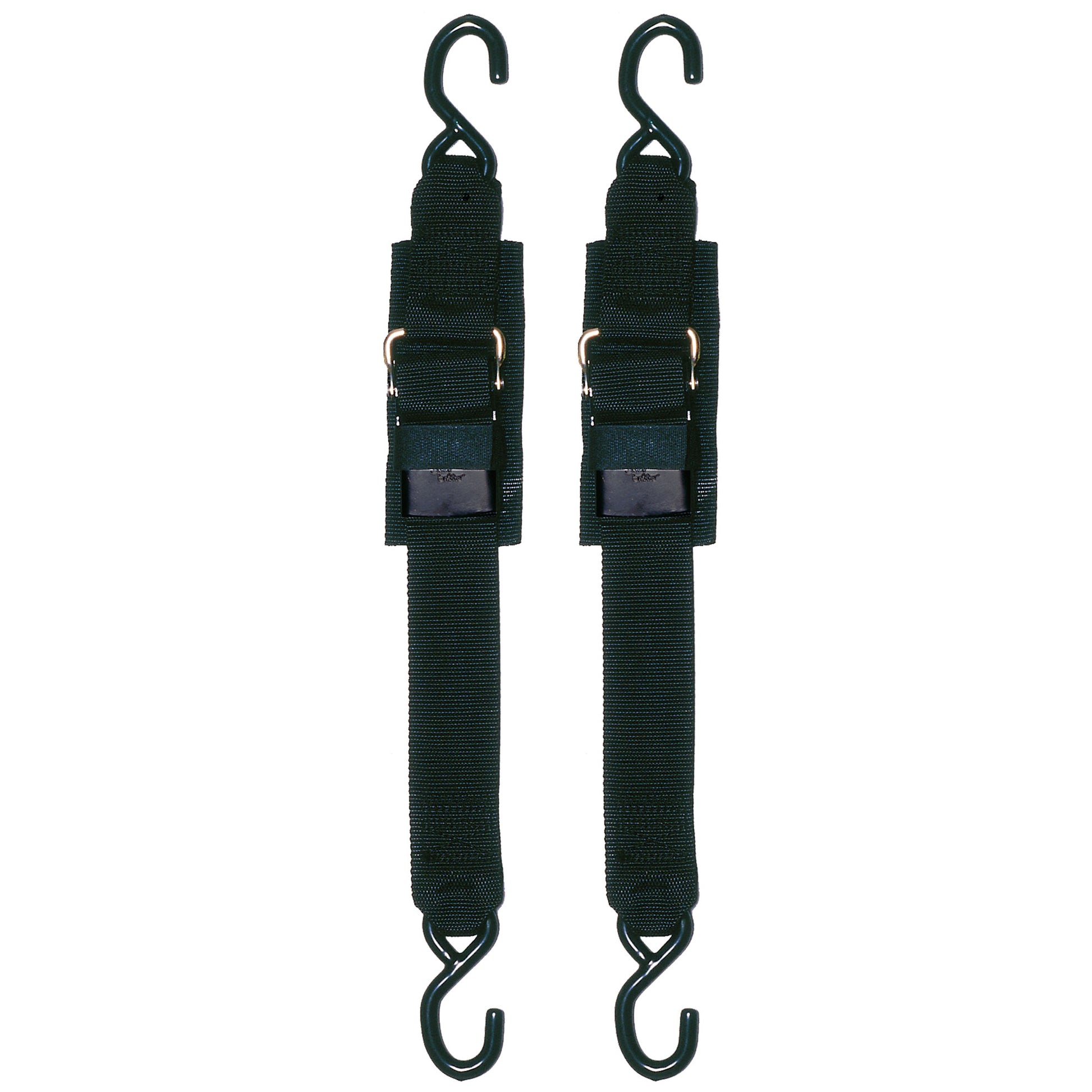 Transom Tie Down Straps 2" x 2' – Buckle with Coated "S" Hooks - Star brite Distributing, LLC