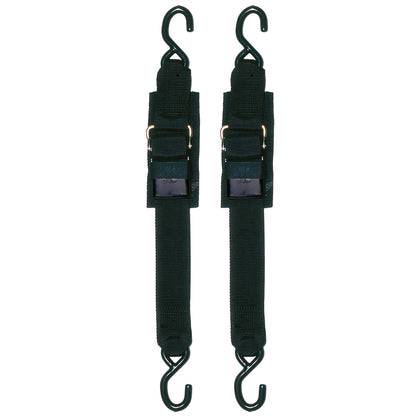 Transom Tie Down Straps 2" x 2' – Buckle with Coated "S" Hooks - Star brite Distributing, LLC
