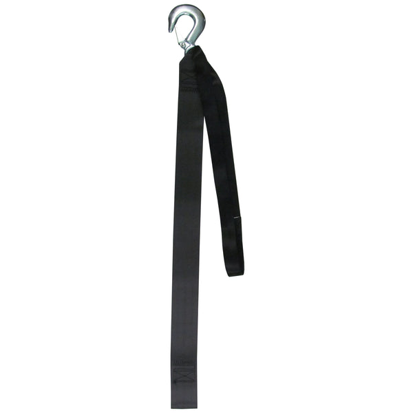15' Heavy-Duty Winch Strap with Forged Hook