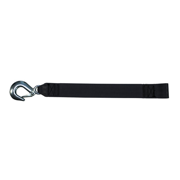 20' Winch Strap with Loop End & Forged Hook