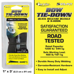 36" Heavy-Duty Tie Down Strap with Quick Release Buckle