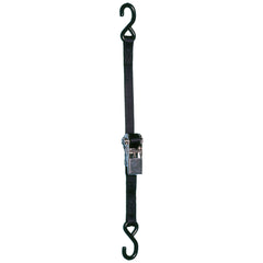 12’ Ratchet Tie Down Strap with Coated S-Hooks - Star brite Distributing, LLC