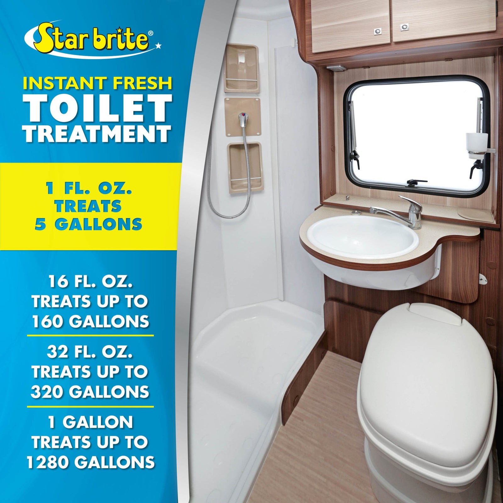 Instant Fresh Toilet Treatment - Lemon Scent - Star brite Distributing, LLC