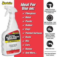 Instant Black Streak Remover Gel Formula