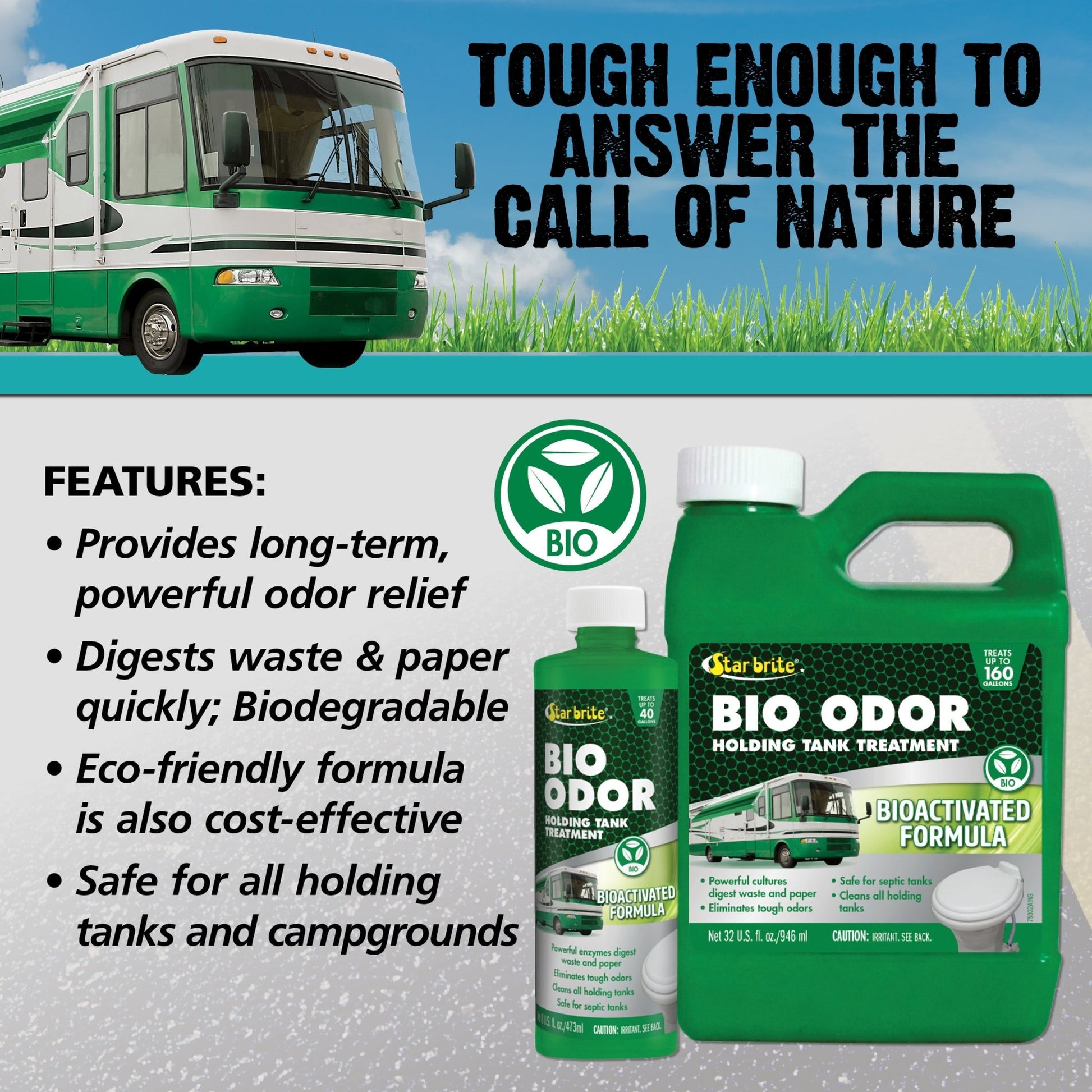 RV Bio Odor Enzyme Holding Tank Treatment - Star brite Distributing, LLC