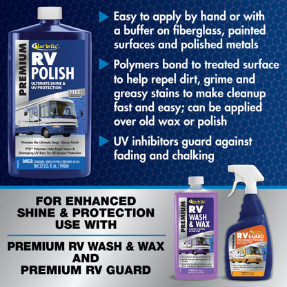Premium RV Polish - Fiberglass, Painted Surfaces, Metals