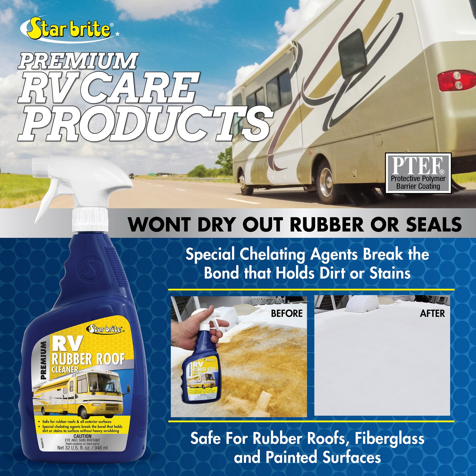Premium RV Rubber Roof Cleaner
