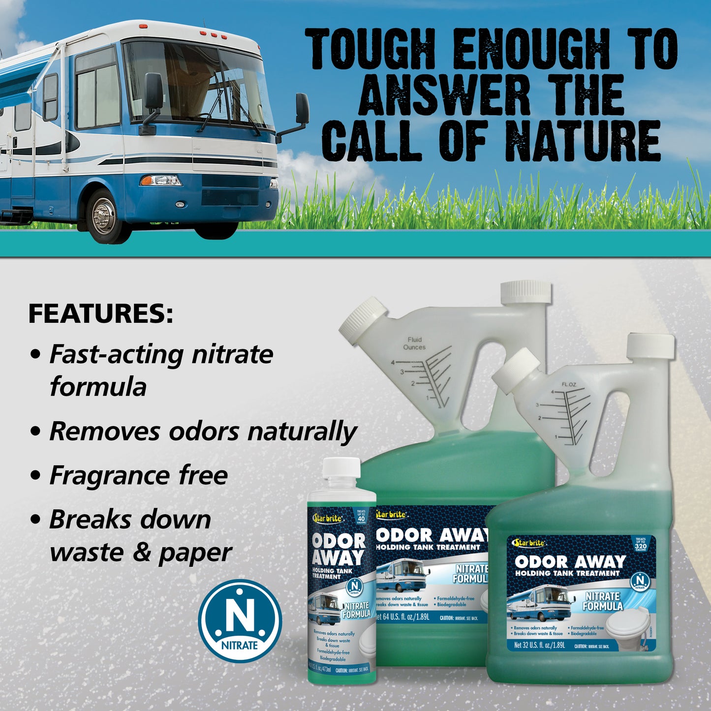 Odor Away Holding Tank Treatment - Nitrate Formula